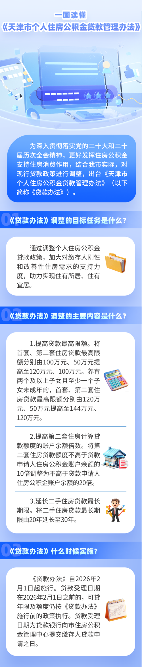 天津调整公积金贷款政策!2月起施行!